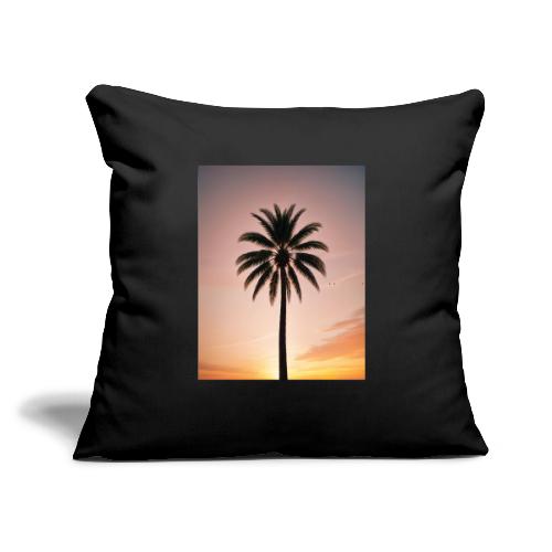 palm peace - Throw Pillow Cover 17.5” x 17.5”