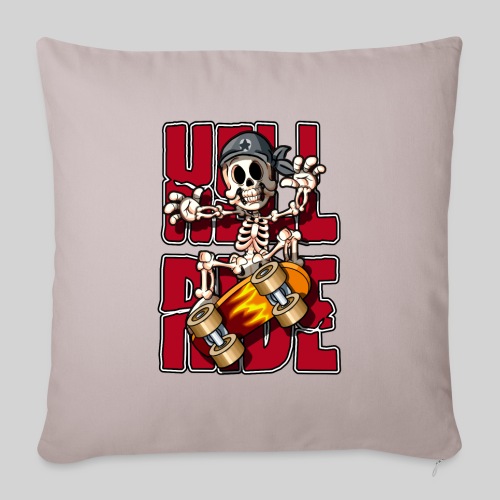 Hell Ride - Throw Pillow Cover 17.5” x 17.5”