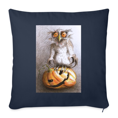 Vampire Owl - Throw Pillow Cover 17.5” x 17.5”