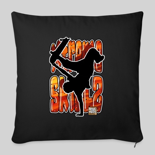 Xtreme Skillz Skaters - Throw Pillow Cover 17.5” x 17.5”