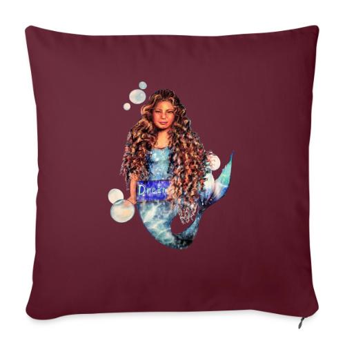 Mermaid dream - Throw Pillow Cover 17.5” x 17.5”