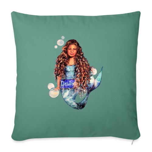 Mermaid dream - Throw Pillow Cover 17.5” x 17.5”