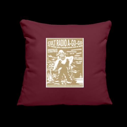 CRAGG Robbie the Robot Sepia Color - Throw Pillow Cover 17.5” x 17.5”