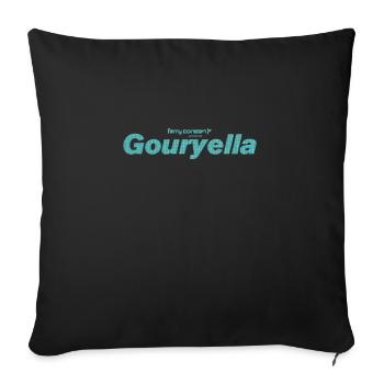 Gouryella logo (Ferry Corsten) - Throw Pillow Cover 17.5” x 17.5” - black - Front
