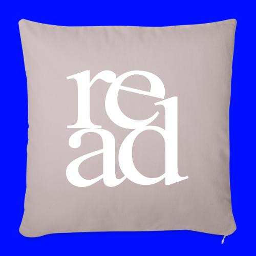 Read Bookworm Teachers T-Shirts - Throw Pillow Cover 17.5” x 17.5”