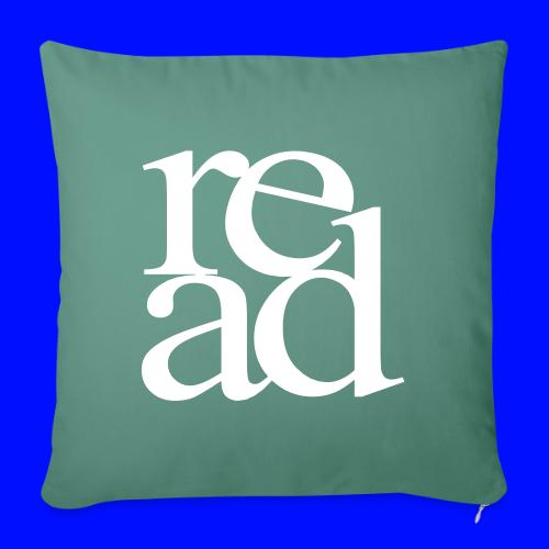 Read Bookworm Teachers T-Shirts - Throw Pillow Cover 17.5” x 17.5”