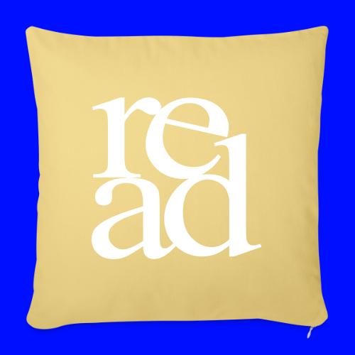 Read Bookworm Teachers T-Shirts - Throw Pillow Cover 17.5” x 17.5”