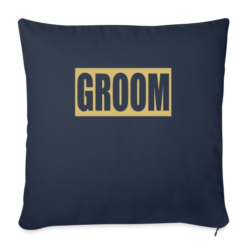 Groom Engagement Wedding - Throw Pillow Cover 17.5” x 17.5”
