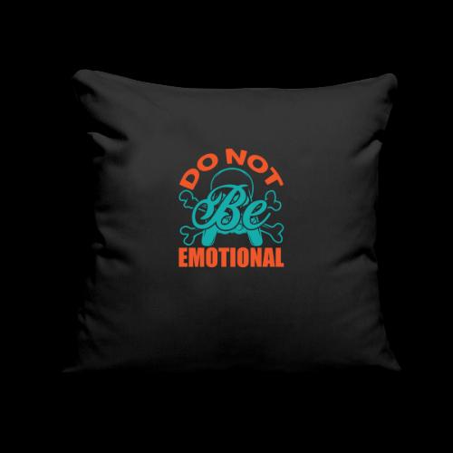 Do Not Be Emotional Skeleton Gamer - Throw Pillow Cover 17.5” x 17.5”