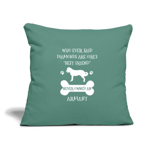 My Best Friend Is Armant Cool Gift - Throw Pillow Cover 17.5” x 17.5”