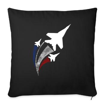4th Of July - Throw Pillow Cover 17.5” x 17.5” - black - Front