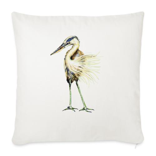 Great Blue Heron - Throw Pillow Cover 17.5” x 17.5”