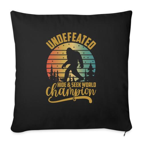 Undefeated Hide and Seek World Champ - Throw Pillow Cover 17.5” x 17.5”