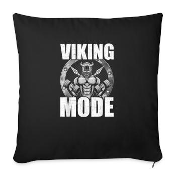 Bodybuilding Weightlifting Workout - Throw Pillow Cover 17.5” x 17.5” - black - Front