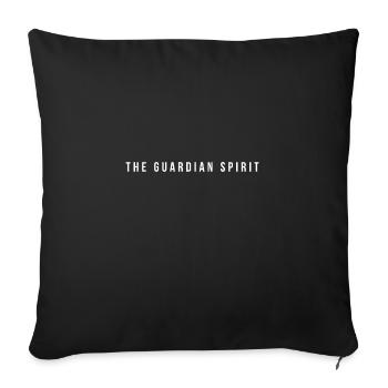 The Guardian Spirit - Throw Pillow Cover 17.5” x 17.5” - black - Front