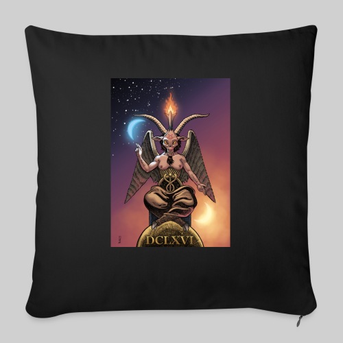 Classic Baphomet - Throw Pillow Cover 17.5” x 17.5”
