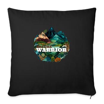 Guardian of the Forest - Throw Pillow Cover 17.5” x 17.5” - black - Front