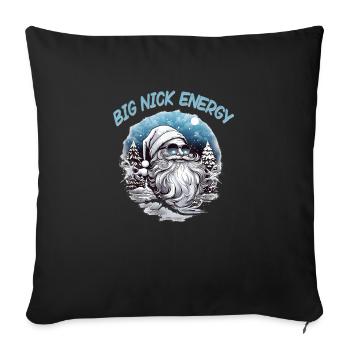Christmas Funny Cool Xmas - Throw Pillow Cover 17.5” x 17.5” - black - Front