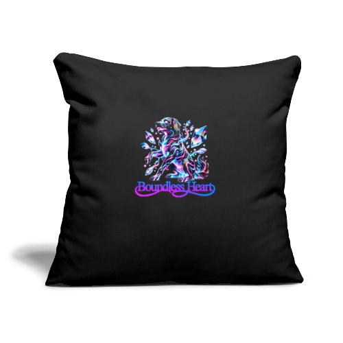 Boundless Heart Neon Galaxy Dog Shirt - Throw Pillow Cover 17.5” x 17.5”