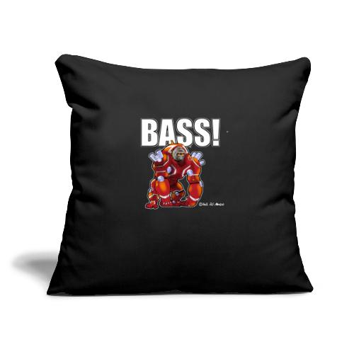 DJ Mondo's Rave: BASS! - Throw Pillow Cover 17.5” x 17.5”