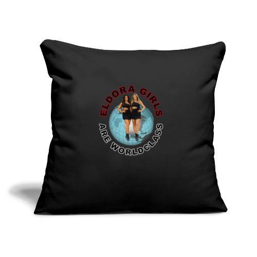 Eldora Girls Are Worldclass - Throw Pillow Cover 17.5” x 17.5”