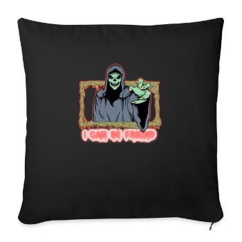 Most selling fashion tshirt - Throw Pillow Cover 17.5” x 17.5” - black - Front