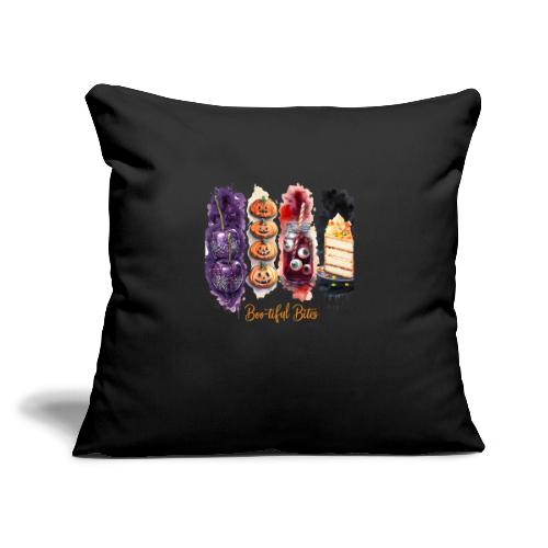 Spooky Cute Halloween Treats Art - Throw Pillow Cover 17.5” x 17.5”