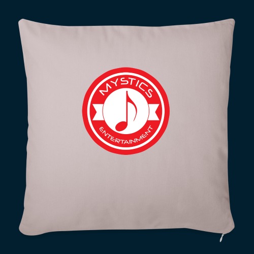 mystics_ent_red_logo - Throw Pillow Cover 17.5” x 17.5”