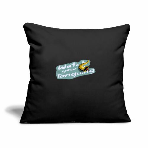 Saxophone players: Watch your tonguing! · green - Throw Pillow Cover 17.5” x 17.5”