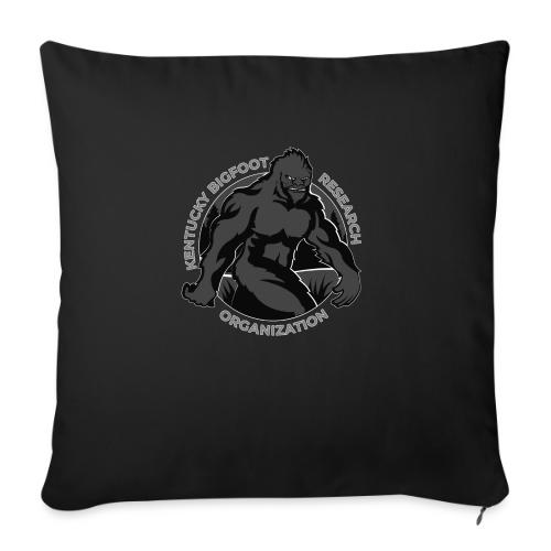 Kentucky Bigfoot Research Organization Logo - Grey - Throw Pillow Cover 17.5” x 17.5”