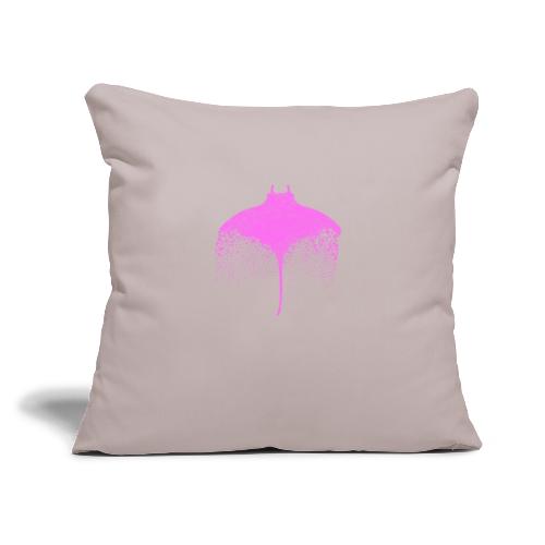South Carolin Stingray in Pink - Throw Pillow Cover 17.5” x 17.5”