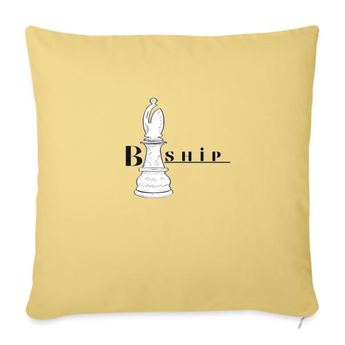 Biship - Throw Pillow Cover 17.5” x 17.5”