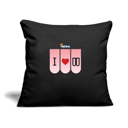 I heart steno logo 2600x200dpi - Throw Pillow Cover 17.5” x 17.5”