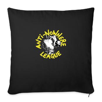 Anti-Nowhere League - Throw Pillow Cover 17.5” x 17.5” - black - Front
