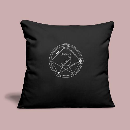 darknet white - Throw Pillow Cover 17.5” x 17.5”