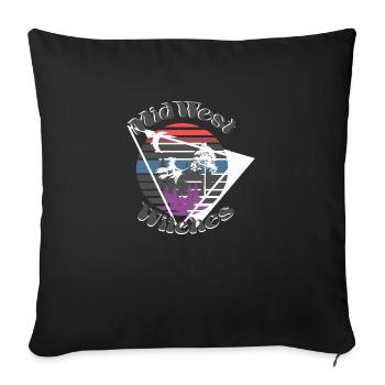 MidWest Witches - Throw Pillow Cover 17.5” x 17.5” - black - Front