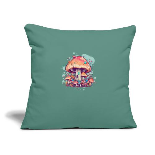 The Mushroom Collective - Throw Pillow Cover 17.5” x 17.5”