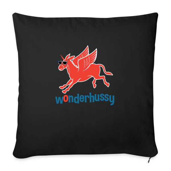 Wonderhussy Pegasus Branded - Throw Pillow Cover 17.5” x 17.5”