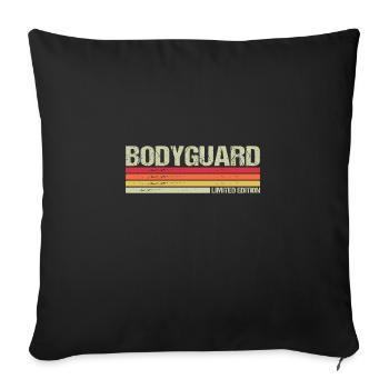 Bodyguard Limited Edition - Throw Pillow Cover 17.5” x 17.5” - black - Front