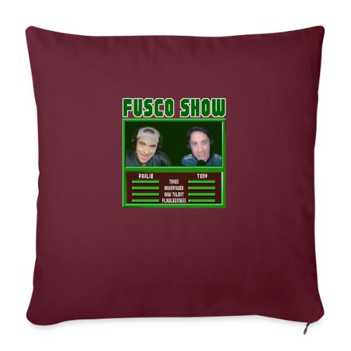 FUSCO SHOW VIDEO GAME - Throw Pillow Cover 17.5” x 17.5”