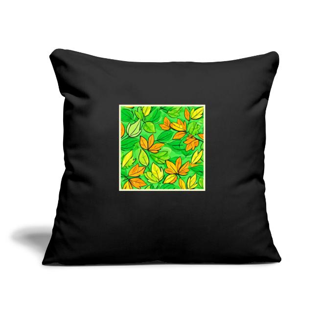 Whimsical Leaf Art: Orange & Yellowish Green