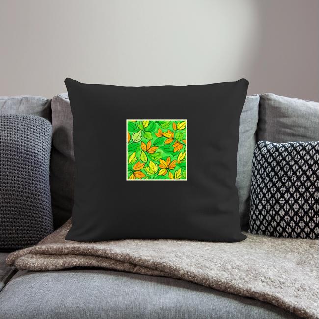 Whimsical Leaf Art: Orange & Yellowish Green