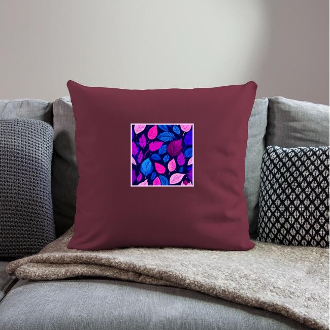 Dark Blue & Purple Leaf Art