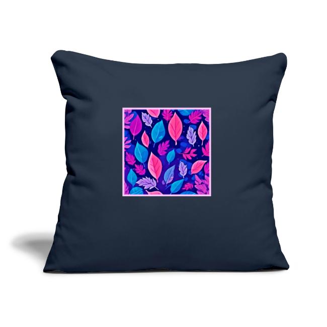 Whimsical Cartoon Leaves: Purple & Pink