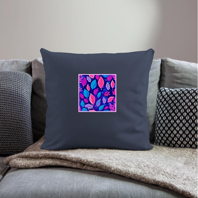 Whimsical Cartoon Leaves: Purple & Pink