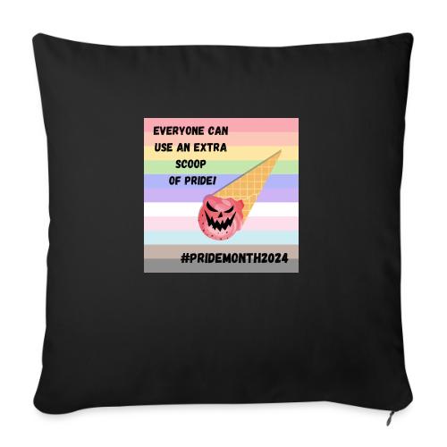 Scoop of Pride - Throw Pillow Cover 17.5” x 17.5”