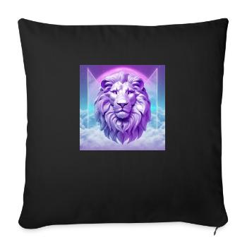 Nebula Mane - Throw Pillow Cover 17.5” x 17.5” - black - Front