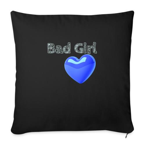 Smoon City_Bad Girl - Throw Pillow Cover 17.5” x 17.5”