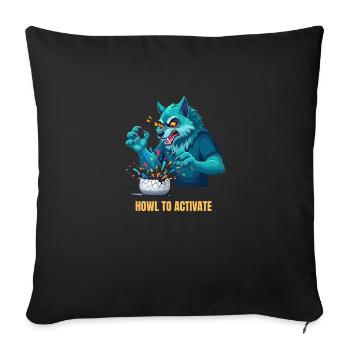 Voice Commands Are a Myth - Throw Pillow Cover 17.5” x 17.5” - black - Front