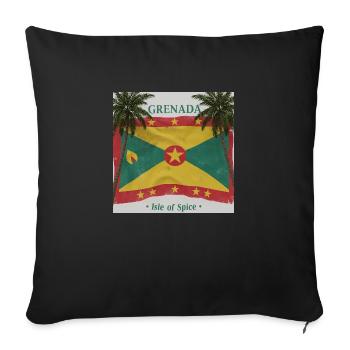 Vibrant Garden Path Artistic Tee - Throw Pillow Cover 17.5” x 17.5” - black - Front